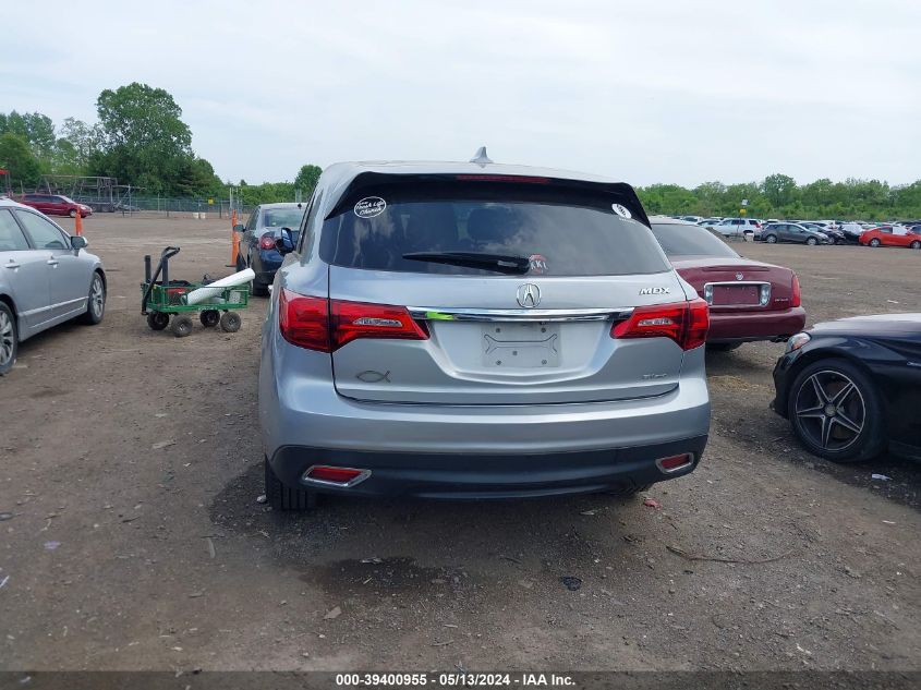 2016 Acura Mdx Technology Acurawatch Plus Packages/Technology Package VIN: 5FRYD4H45GB030756 Lot: 39400955