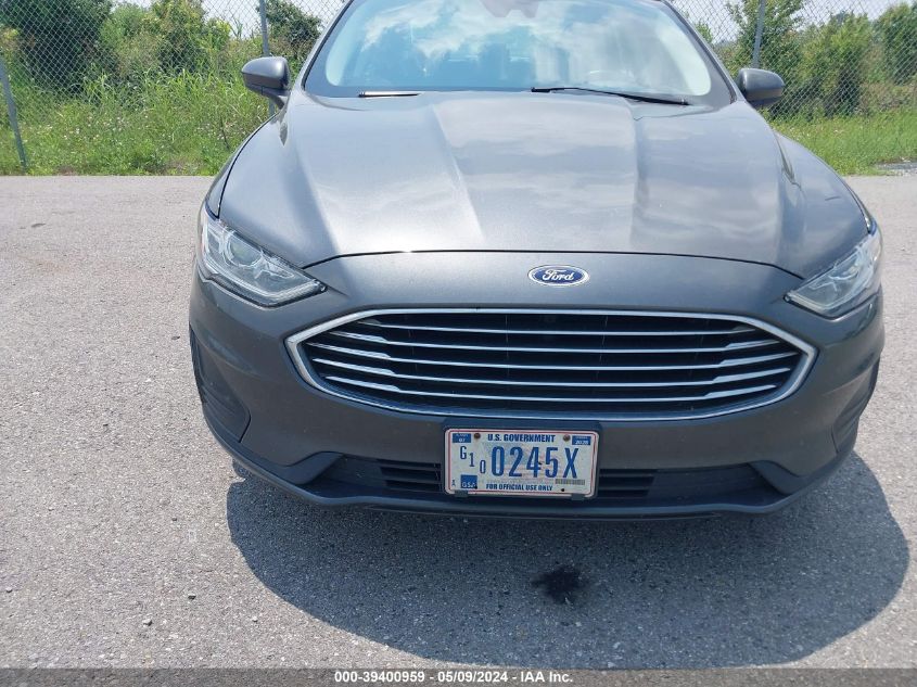 2020 Ford Fusion Hybrid Se VIN: 3FA6P0LU6LR196878 Lot: 39400959