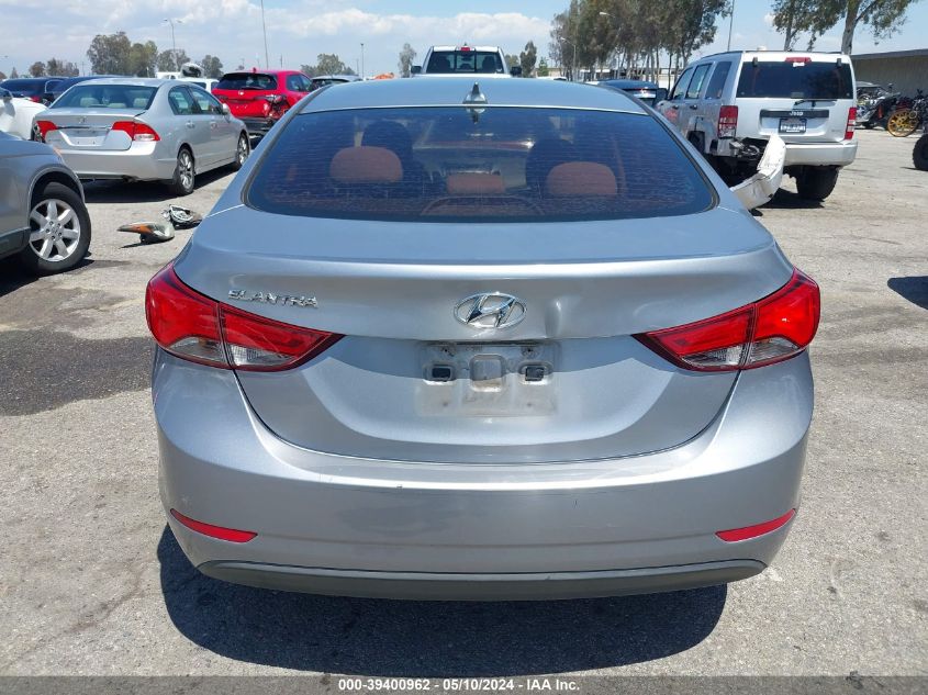 2016 Hyundai Elantra Se VIN: 5NPDH4AE0GH754556 Lot: 39400962