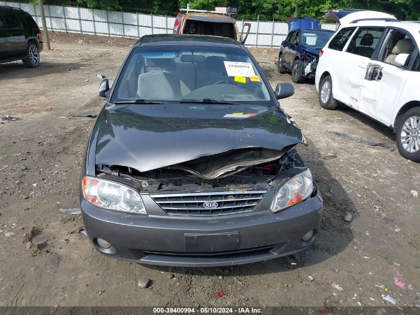 2002 Kia Spectra Ls VIN: KNAFB121625183472 Lot: 39400994