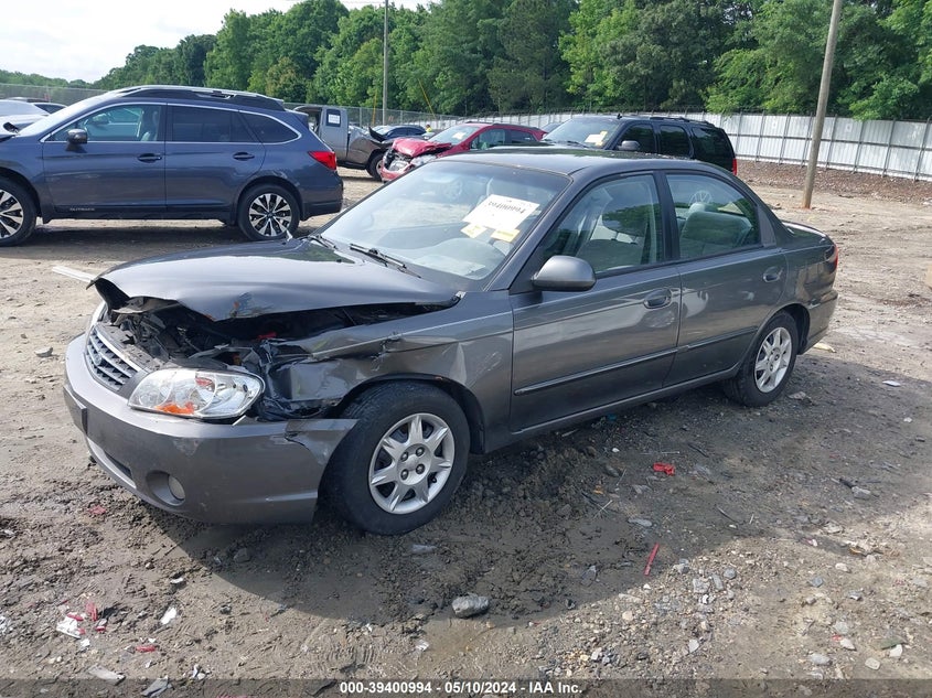 2002 Kia Spectra Ls VIN: KNAFB121625183472 Lot: 39400994
