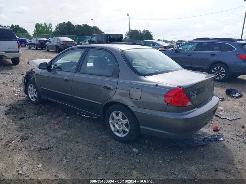 2002 Kia Spectra Ls VIN: KNAFB121625183472 Lot: 39400994
