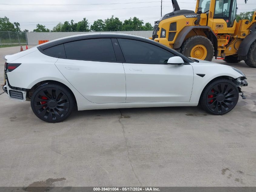 2023 Tesla Model 3 Performance Dual Motor All-Wheel Drive VIN: 5YJ3E1EC6PF677363 Lot: 39401004