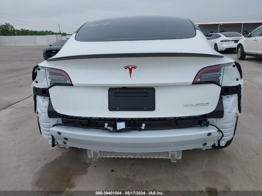 2023 Tesla Model 3 Performance Dual Motor All-Wheel Drive VIN: 5YJ3E1EC6PF677363 Lot: 39401004