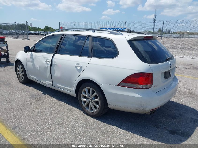 2011 Volkswagen Jetta Sportwagen 2.5L S VIN: 3VWPZ7AJXBM718401 Lot: 39401028