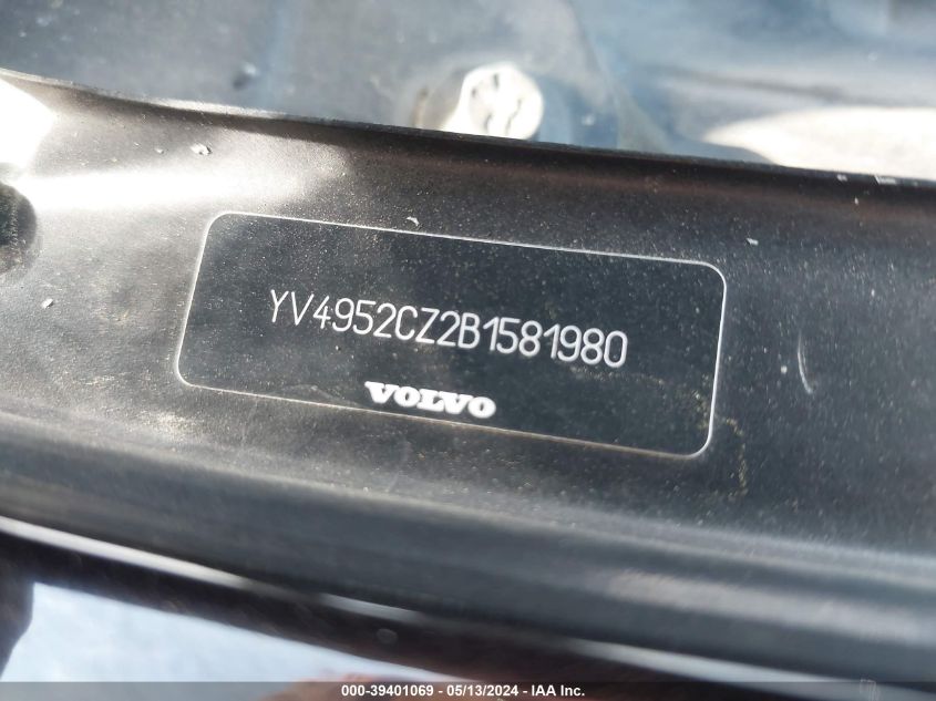 2011 Volvo Xc90 3.2 VIN: YV4952CZ2B1581980 Lot: 39401069