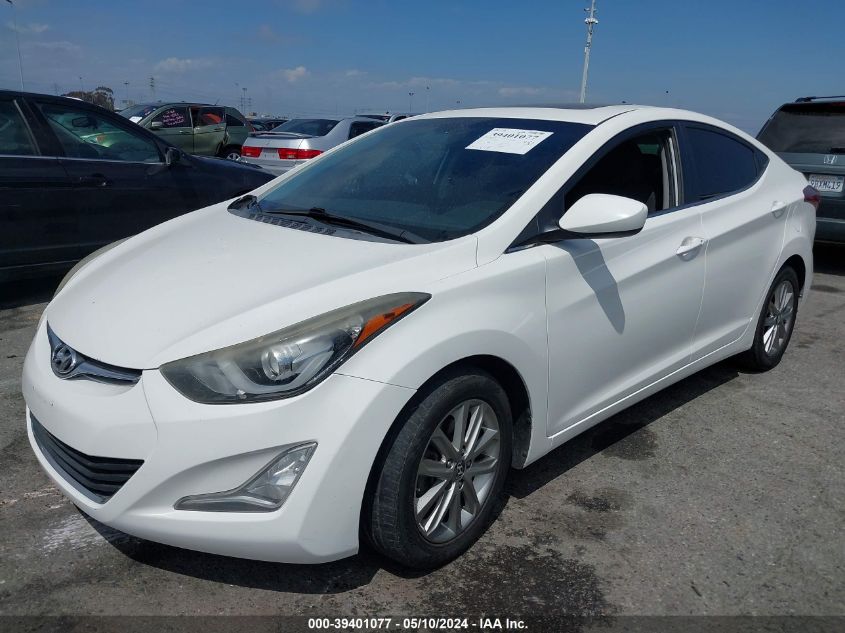 2015 Hyundai Elantra Se VIN: 5NPDH4AEXFH636108 Lot: 39401077