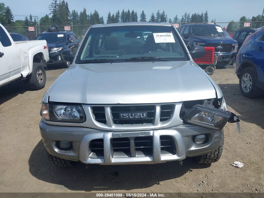 2000 Isuzu Amigo S 3.2L V6 Hard Top/S 3.2L V6 Soft Top VIN: 4S2CM57WXY4351886 Lot: 39401088