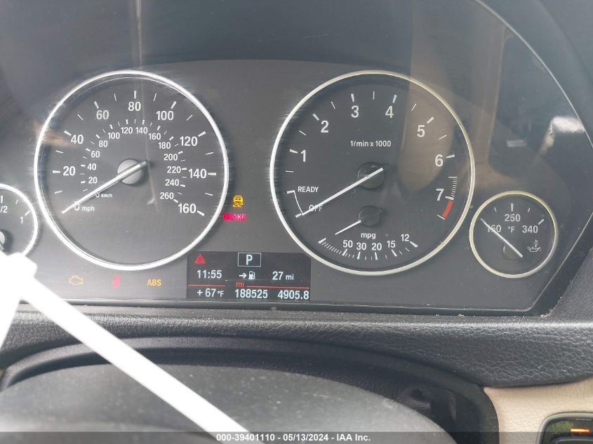 2014 BMW 320I VIN: WBA3B1G57ENT01337 Lot: 39401110