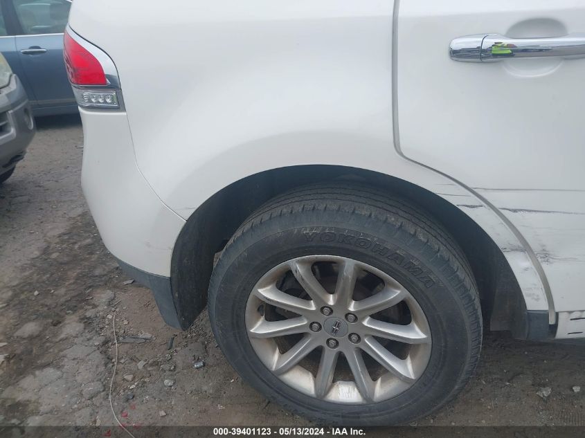 2012 Lincoln Mkx VIN: 2LMDJ8JK3CBL08876 Lot: 39401123