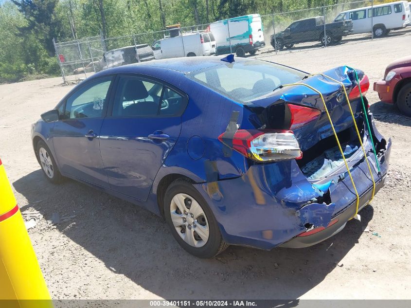 2017 Kia Forte Lx VIN: 3KPFK4A79HE136377 Lot: 39401151