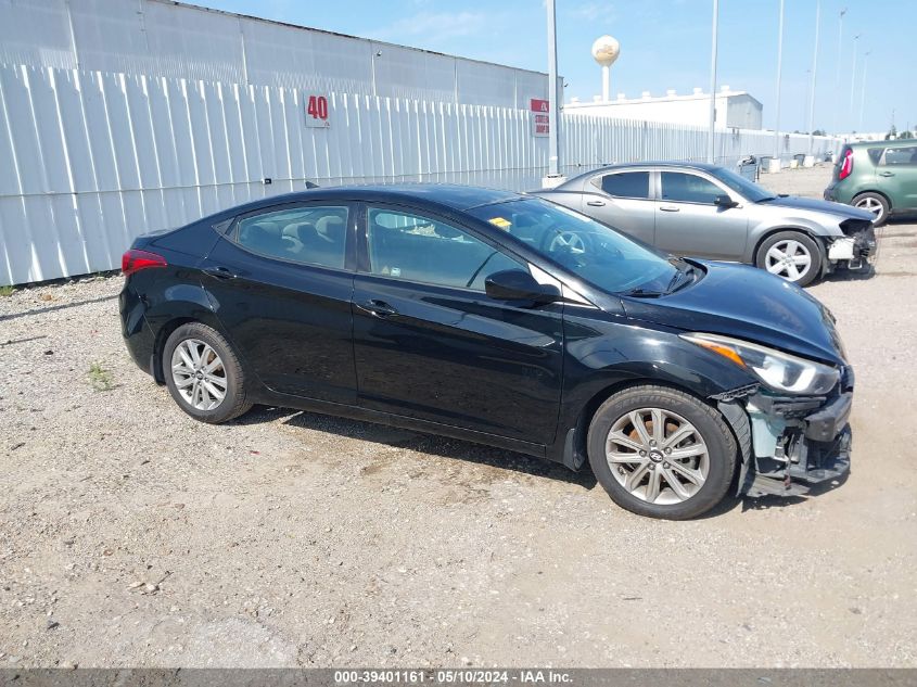 2015 Hyundai Elantra Se VIN: KMHDH4AE6FU436554 Lot: 39401161