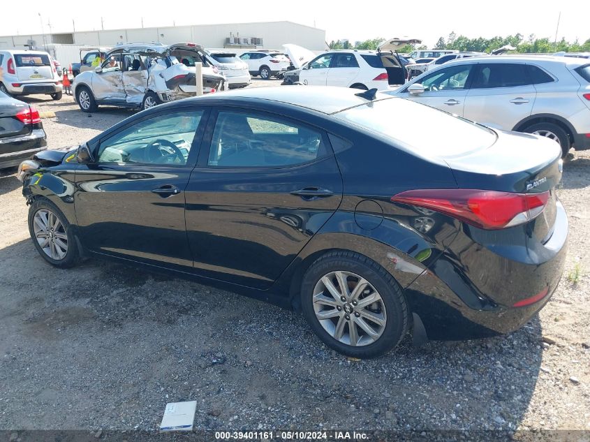 2015 Hyundai Elantra Se VIN: KMHDH4AE6FU436554 Lot: 39401161