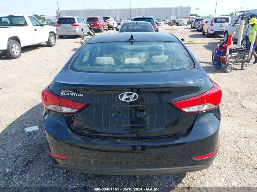 2015 Hyundai Elantra Se VIN: KMHDH4AE6FU436554 Lot: 39401161