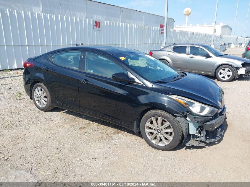 2015 Hyundai Elantra Se VIN: KMHDH4AE6FU436554 Lot: 39401161