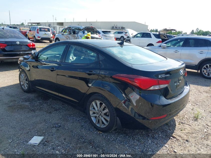 2015 Hyundai Elantra Se VIN: KMHDH4AE6FU436554 Lot: 39401161