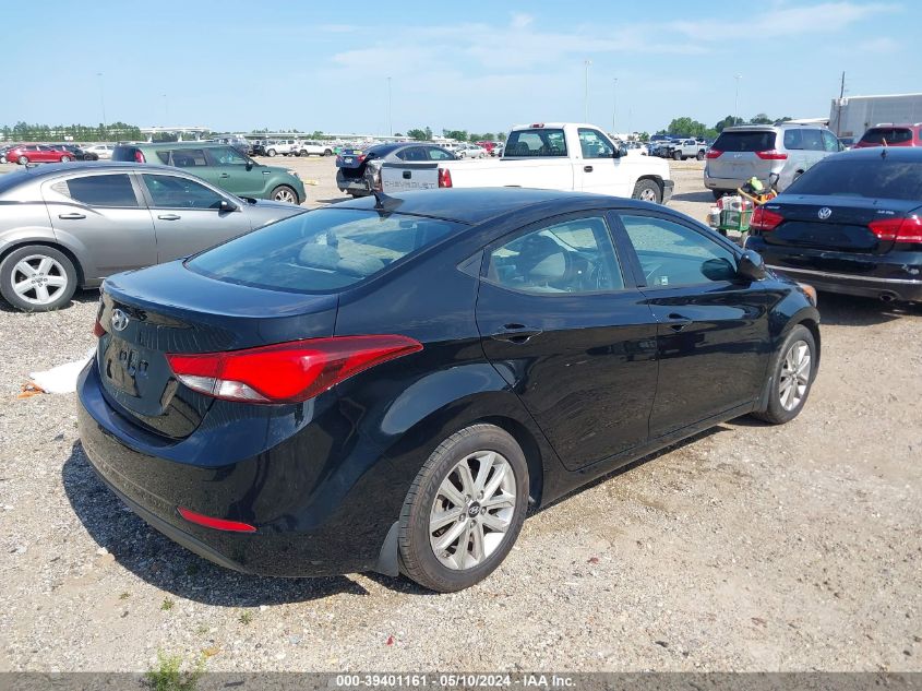 2015 Hyundai Elantra Se VIN: KMHDH4AE6FU436554 Lot: 39401161