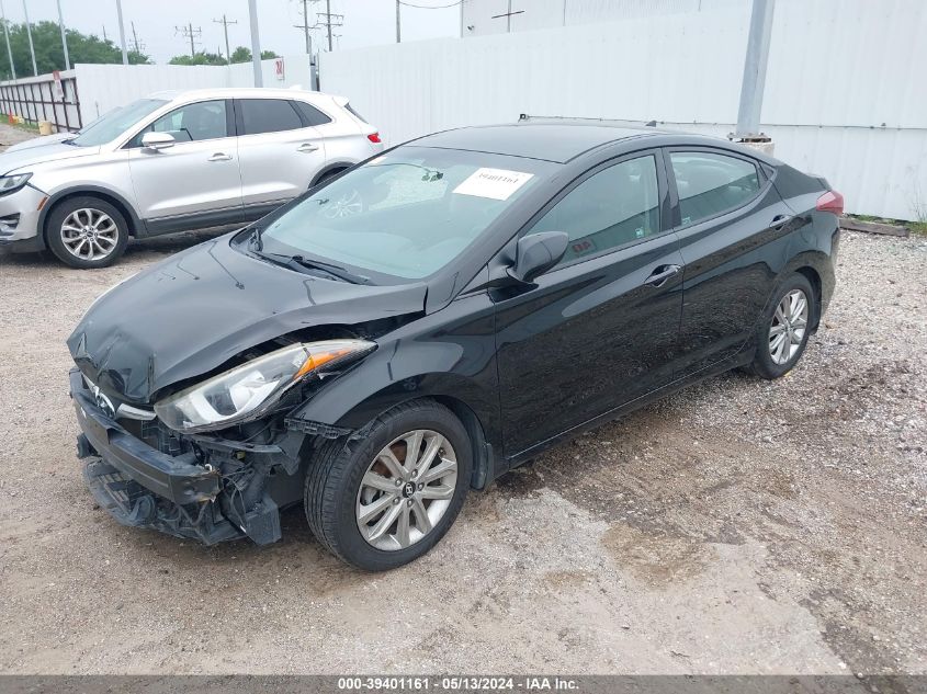 2015 Hyundai Elantra Se VIN: KMHDH4AE6FU436554 Lot: 39401161