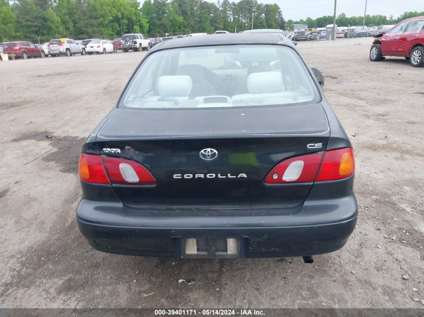 2000 Toyota Corolla Ve/Ce/Le VIN: 2T1BR12E1YC312861 Lot: 39401171