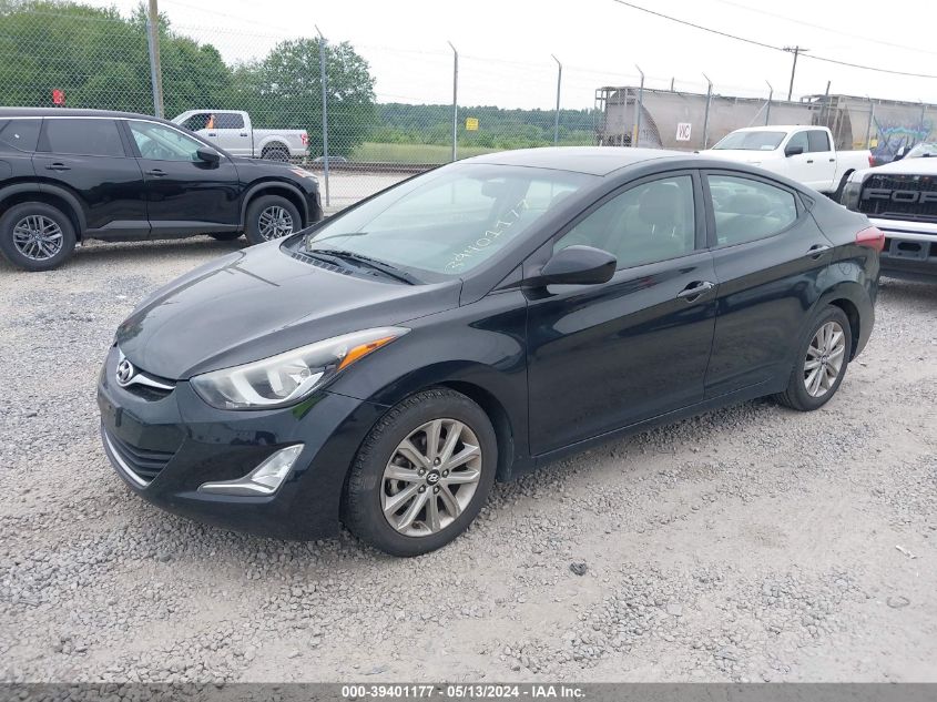 2014 Hyundai Elantra Se VIN: KMHDH4AE2EU063706 Lot: 39401177