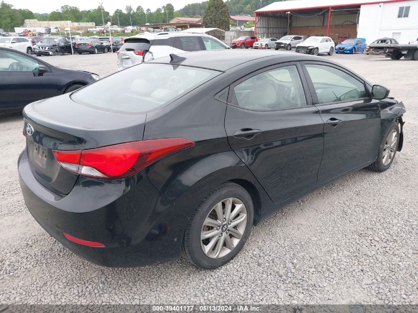 2014 Hyundai Elantra Se VIN: KMHDH4AE2EU063706 Lot: 39401177