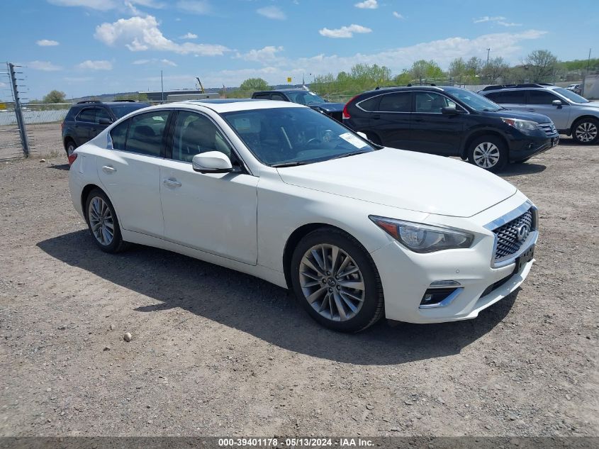 2021 Infiniti Q50 Luxe Awd VIN: JN1EV7BR7MM756003 Lot: 39401178