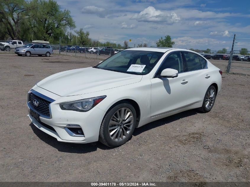 2021 Infiniti Q50 Luxe Awd VIN: JN1EV7BR7MM756003 Lot: 39401178