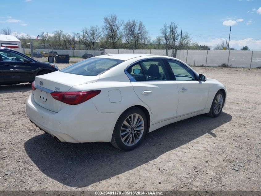 2021 Infiniti Q50 Luxe Awd VIN: JN1EV7BR7MM756003 Lot: 39401178