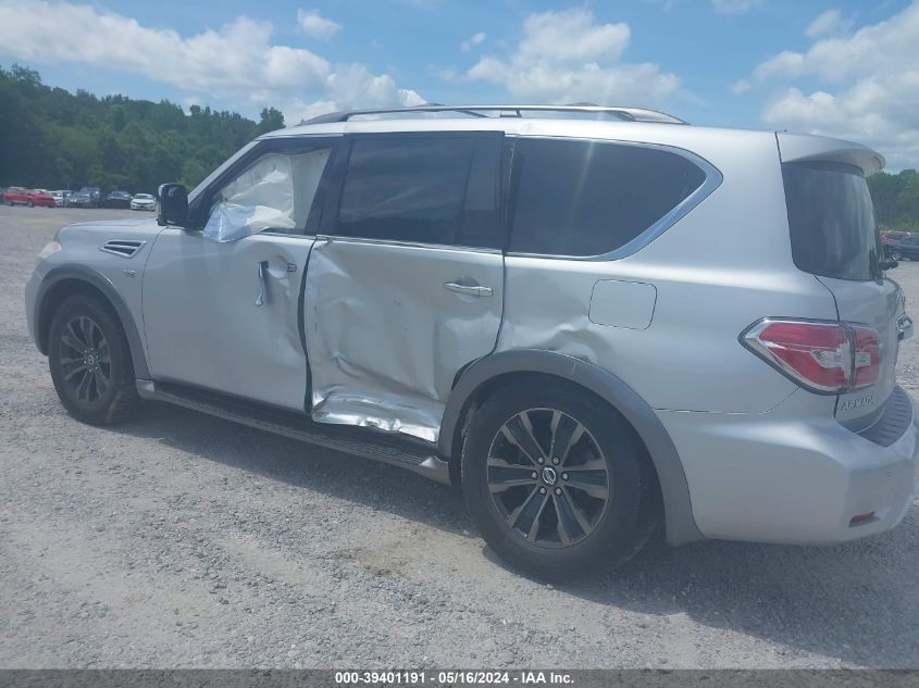 2017 Nissan Armada Platinum VIN: JN8AY2NF5H9302191 Lot: 39401191