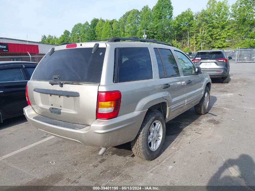 2004 Jeep Grand Cherokee Laredo VIN: 1J4GW48S14C167959 Lot: 39401195