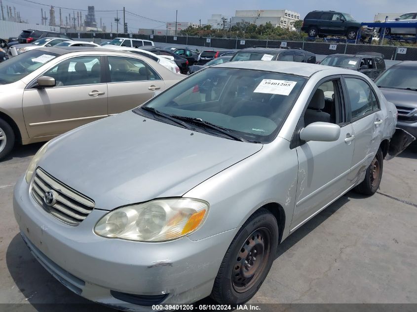 2003 Toyota Corolla Le VIN: 1NXBR32E53Z101116 Lot: 39401205