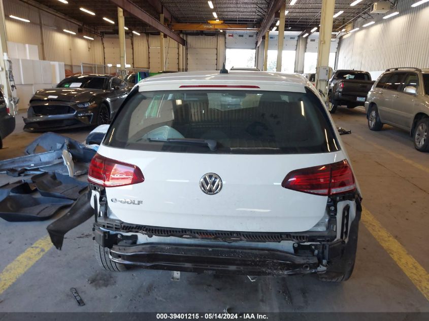 2019 Volkswagen E-Golf Se VIN: WVWKR7AU3KW909424 Lot: 39401215