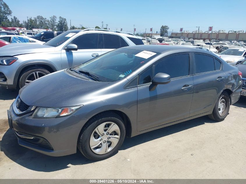 2013 Honda Civic Lx VIN: 19XFB2F51DE239847 Lot: 39401226