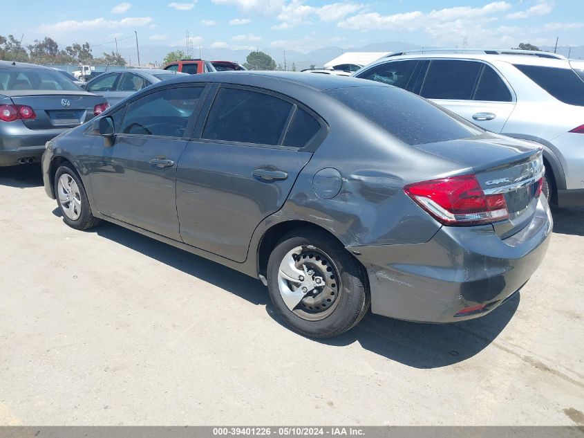 2013 Honda Civic Lx VIN: 19XFB2F51DE239847 Lot: 39401226