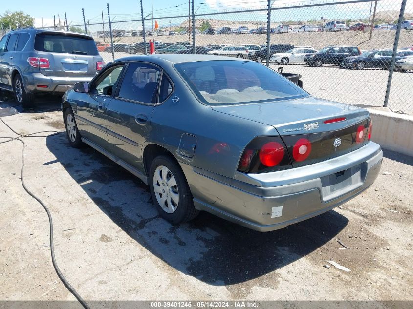 2004 Chevrolet Impala VIN: 2G1WF52E549244195 Lot: 39401245