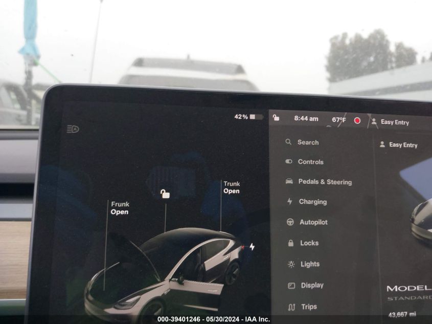 2019 TESLA MODEL 3 LONG RANGE/MID RANGE/STANDARD RANGE/STANDARD RANGE PLUS - 5YJ3E1EA0KF399163