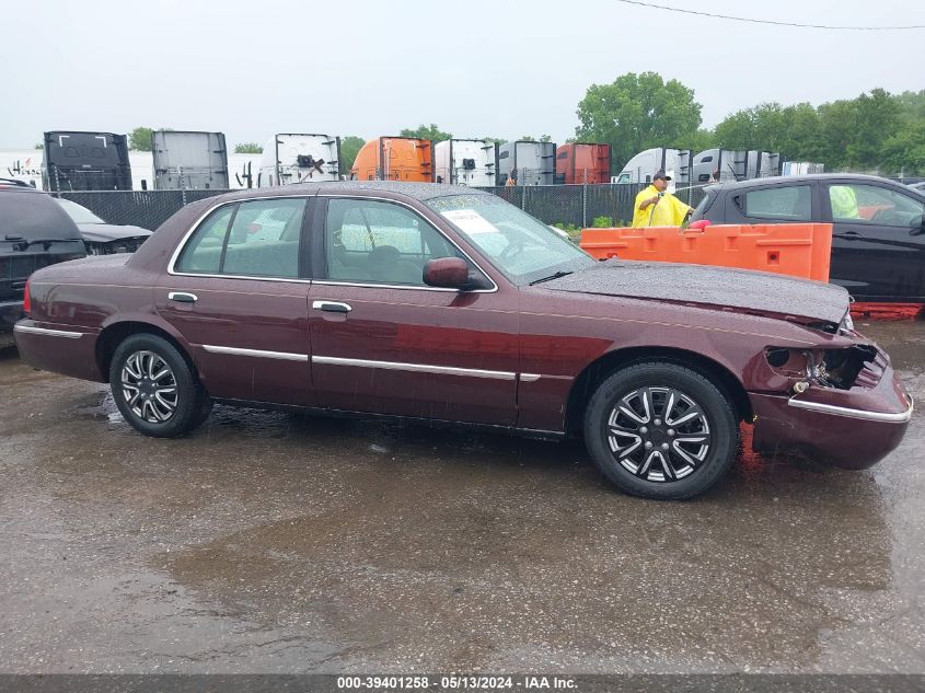 2001 Mercury Grand Marquis Ls VIN: 2MEFM75W91X625857 Lot: 39401258