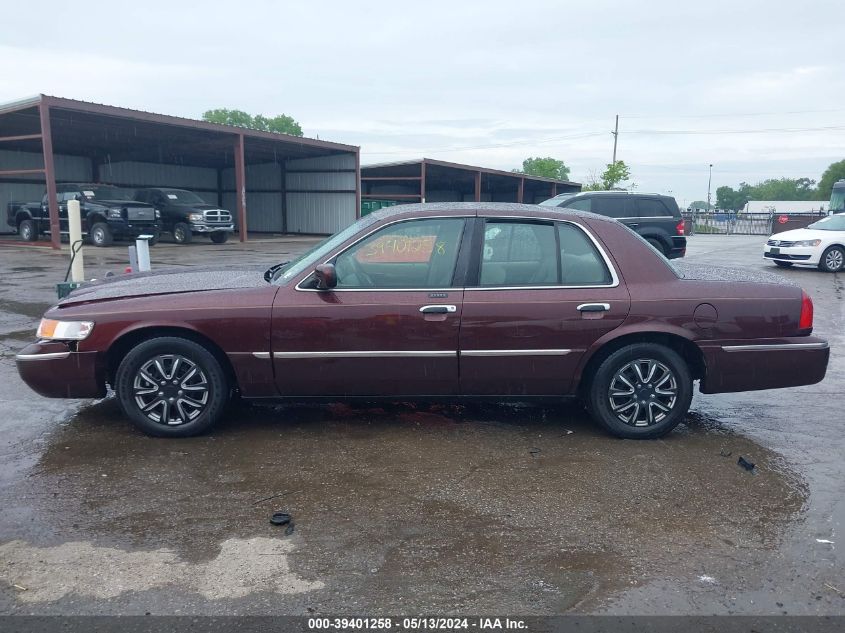 2001 Mercury Grand Marquis Ls VIN: 2MEFM75W91X625857 Lot: 39401258
