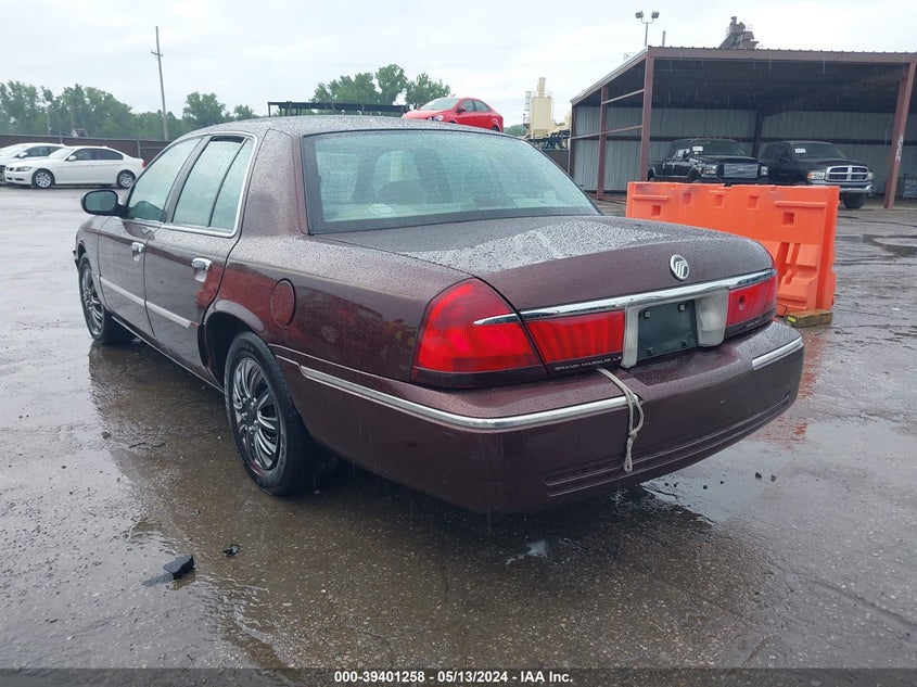 2001 Mercury Grand Marquis Ls VIN: 2MEFM75W91X625857 Lot: 39401258
