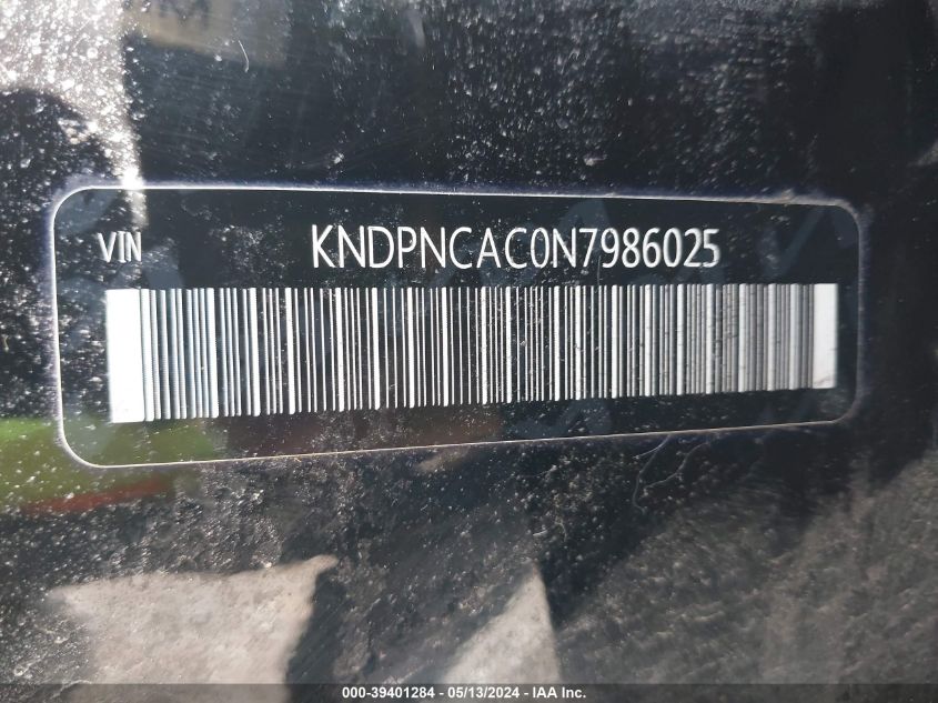 2022 Kia Sportage Ex VIN: KNDPNCAC0N7986025 Lot: 39401284