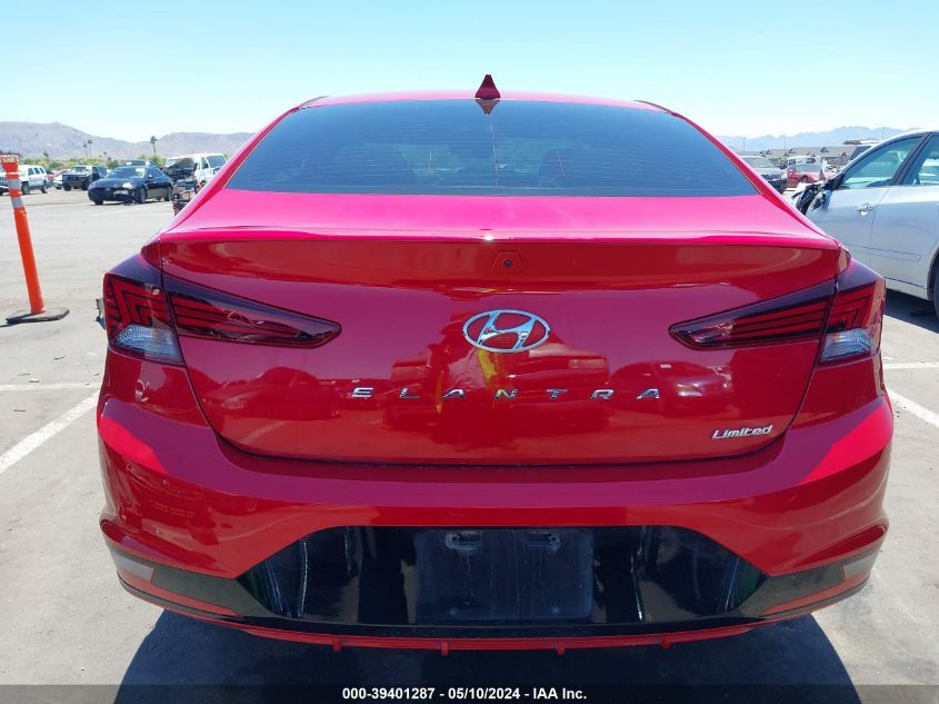 2020 Hyundai Elantra Limited VIN: 5NPD84LF0LH584618 Lot: 39401287