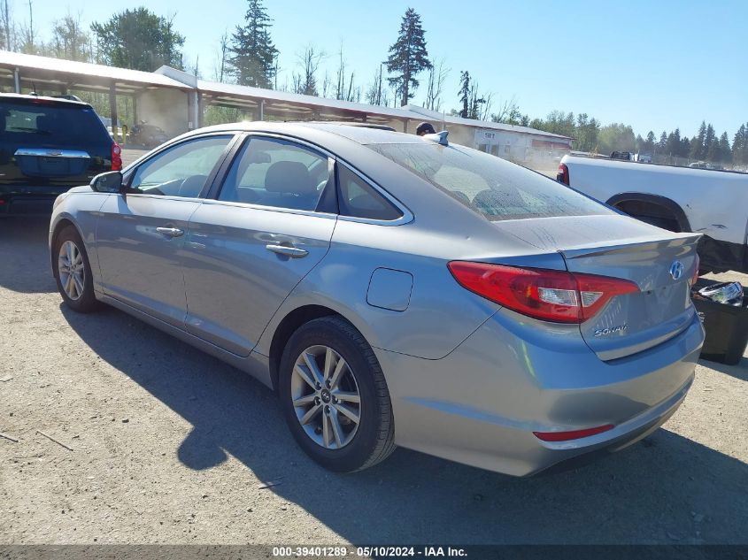 2016 Hyundai Sonata Se VIN: 5NPE24AF7GH316843 Lot: 39401289