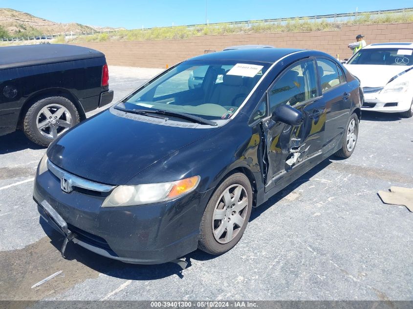 2006 Honda Civic Lx VIN: JHMFA16586S011288 Lot: 39401300