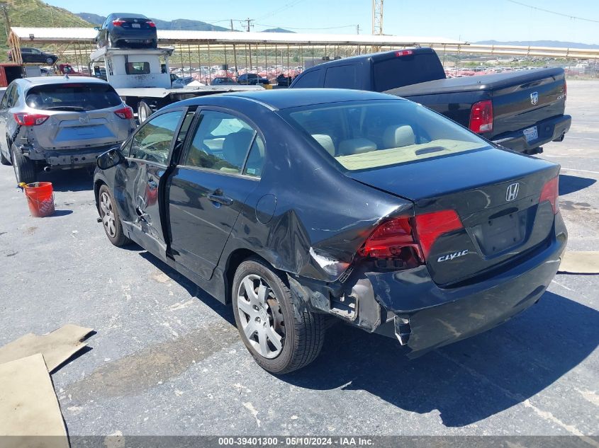 2006 Honda Civic Lx VIN: JHMFA16586S011288 Lot: 39401300