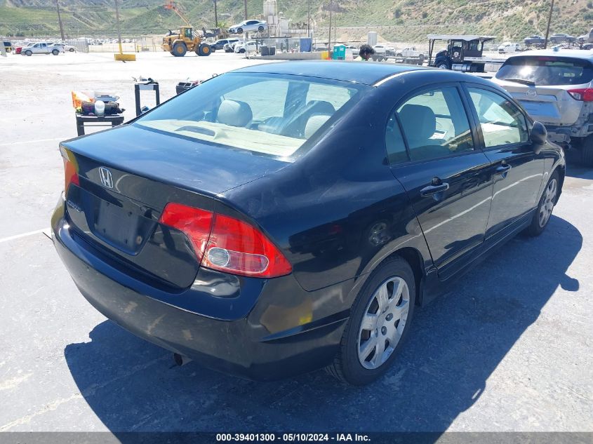 2006 Honda Civic Lx VIN: JHMFA16586S011288 Lot: 39401300