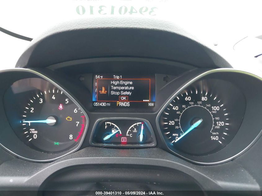 2017 Ford Escape Se VIN: 1FMCU0GDXHUD27497 Lot: 39401310