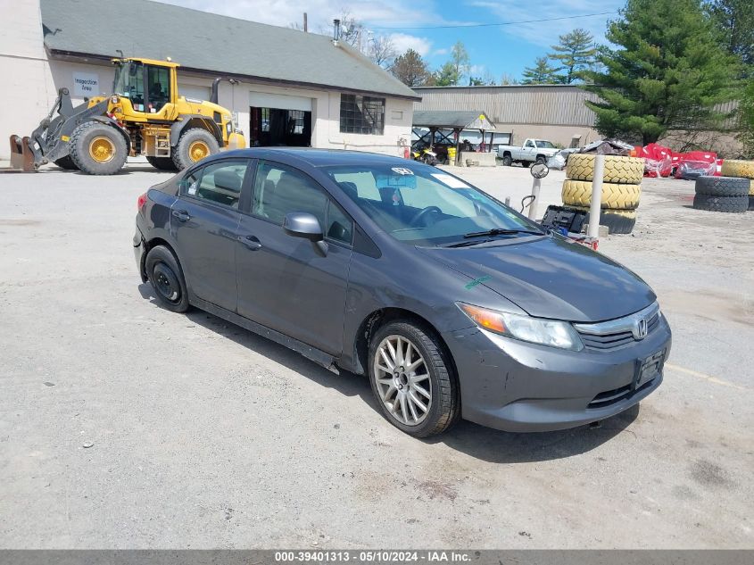 2012 Honda Civic Lx VIN: 2HGFB2F58CH332482 Lot: 39401313