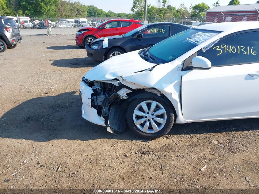 2016 Toyota Corolla Le VIN: 5YFBURHE7GP524151 Lot: 39401316