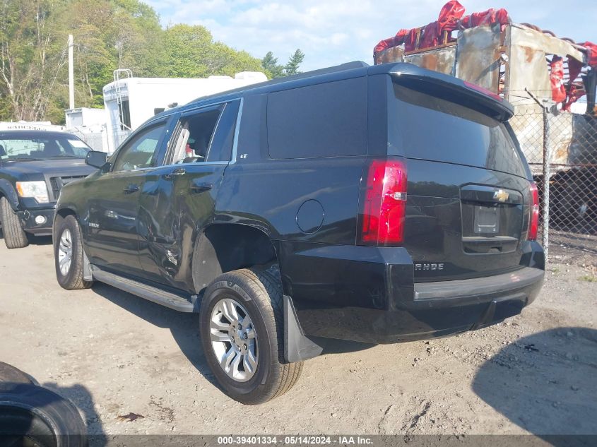 2017 Chevrolet Tahoe Lt VIN: 1GNSKBKC9HR121002 Lot: 39401334