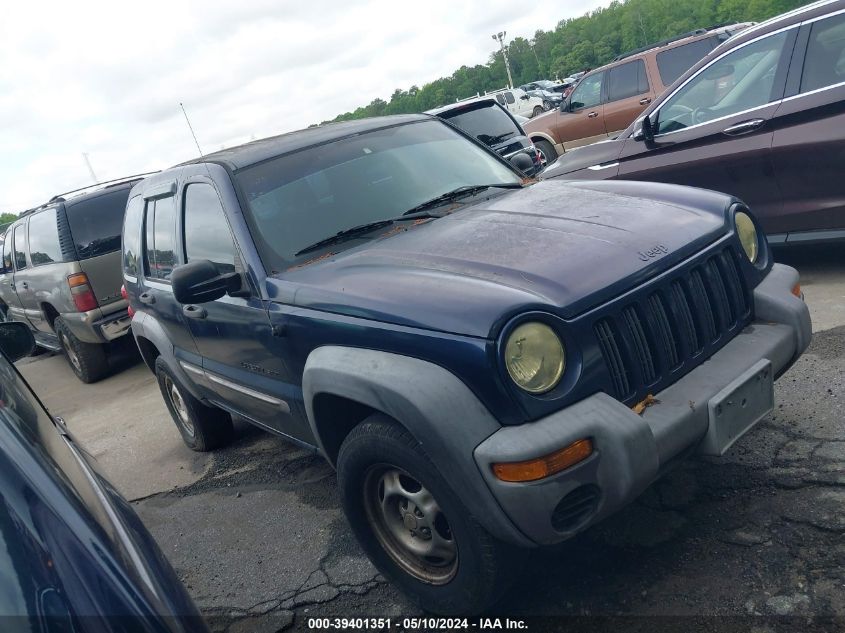 2002 Jeep Liberty Sport VIN: 1J4GK48K02W220593 Lot: 39401351